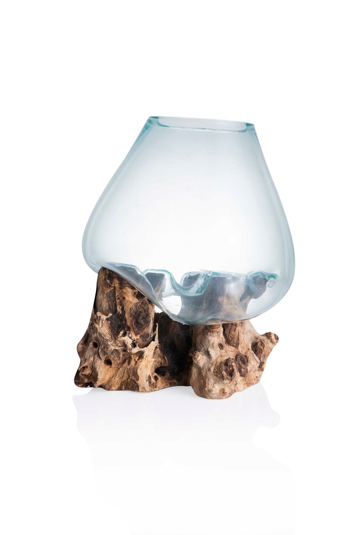 JIVA BOWLS - 30cm - Glass vase/ Terrarium / Fish tank/ Succulent holder / Air plant holder/ water plant holder / Center table accent piece. - Sculptree